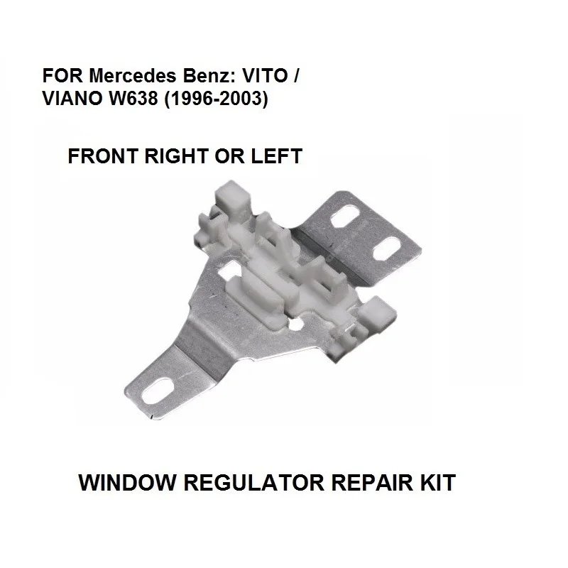 Deslizador de METAL para reparación de regulador de ventana, para MERCEDES VITO W638, delantero izquierdo o derecho 1996-2003