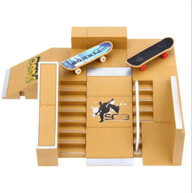 

teck deck ramps Skate Park Kit Ramp Parts for Tech Deck Fingerboard Mini Finger Skateboard