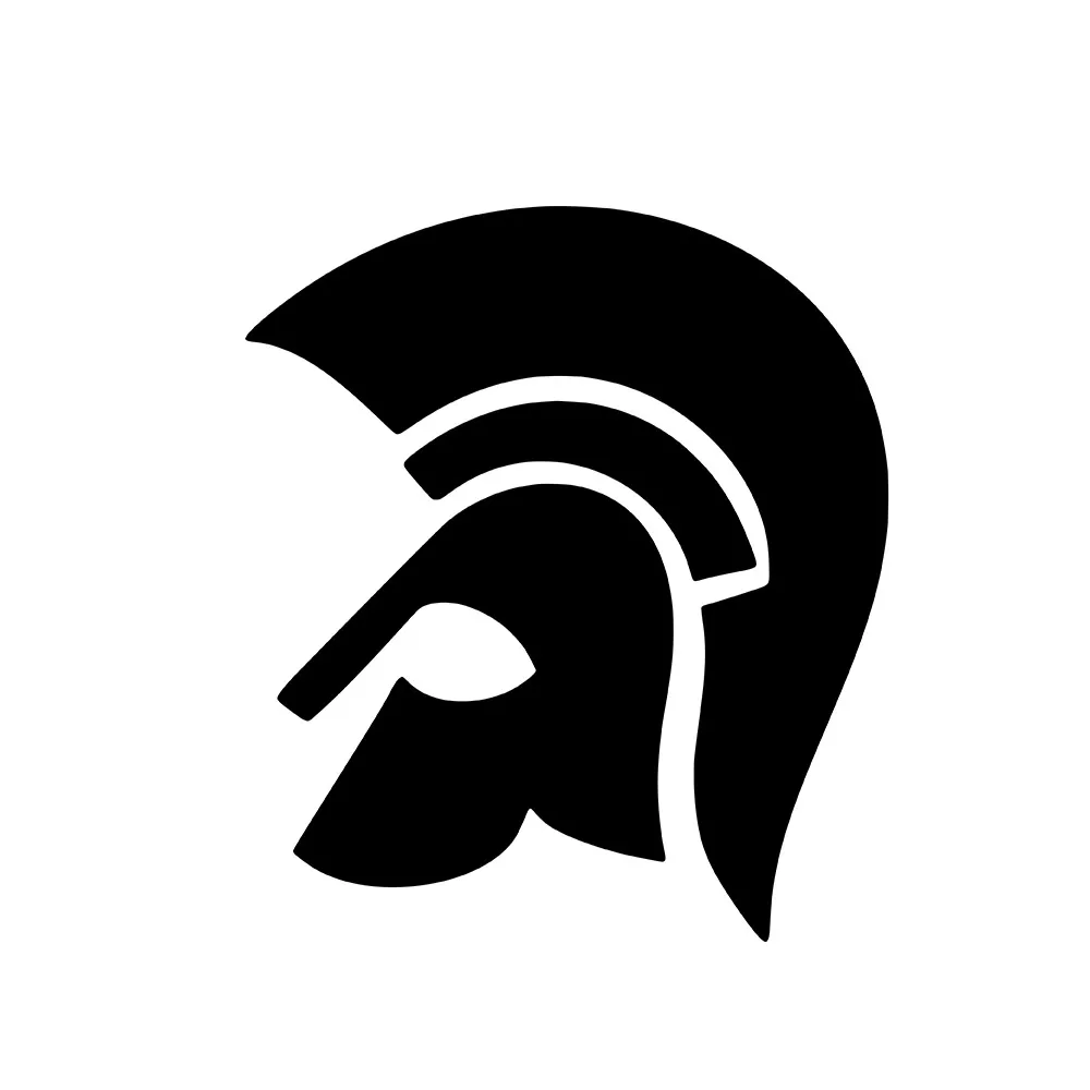 MIGNATIS - Left Facing Spartan Soldier Helmet Sticker Mural Art Decal For Car Window Loptop Decoration Vinyl Stickers Waterproof