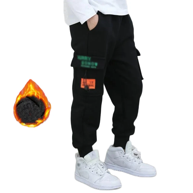 Fashion Spring Autumn Korean Style Boy Children Leisure Trousers 4-14 Years Cotton Sport Pants Kids Cargo Pants