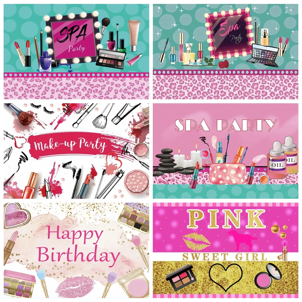 Yeele Spa Make-Up Pamper Party ฉากหลังสำหรับสาววันเกิดการถ่ายภาพฉากหลังการถ่ายภาพสำหรับสตูดิโอถ่ายภาพ
