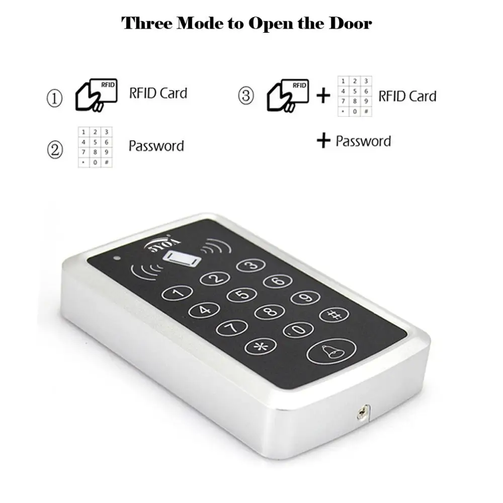 125KHz RFID Access Control Door Lock Digicode Opener Keypad EM Card Reader Access Control System Keyboard System gate opener