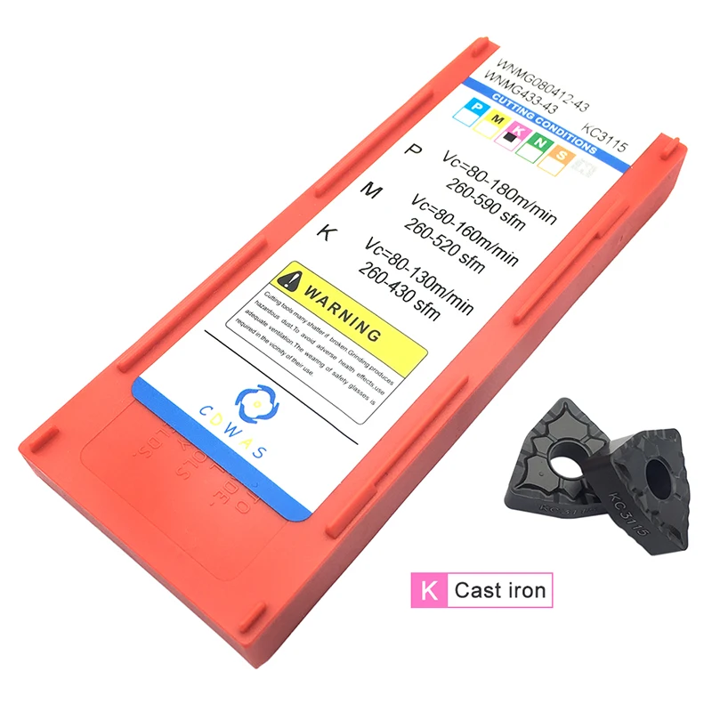 WNMG080412 43 KC3115 Carbide Inserts External Turning Tool WNMG 080412 Blade CNC Lathe Tools Cutting High Quality For Cast Iron