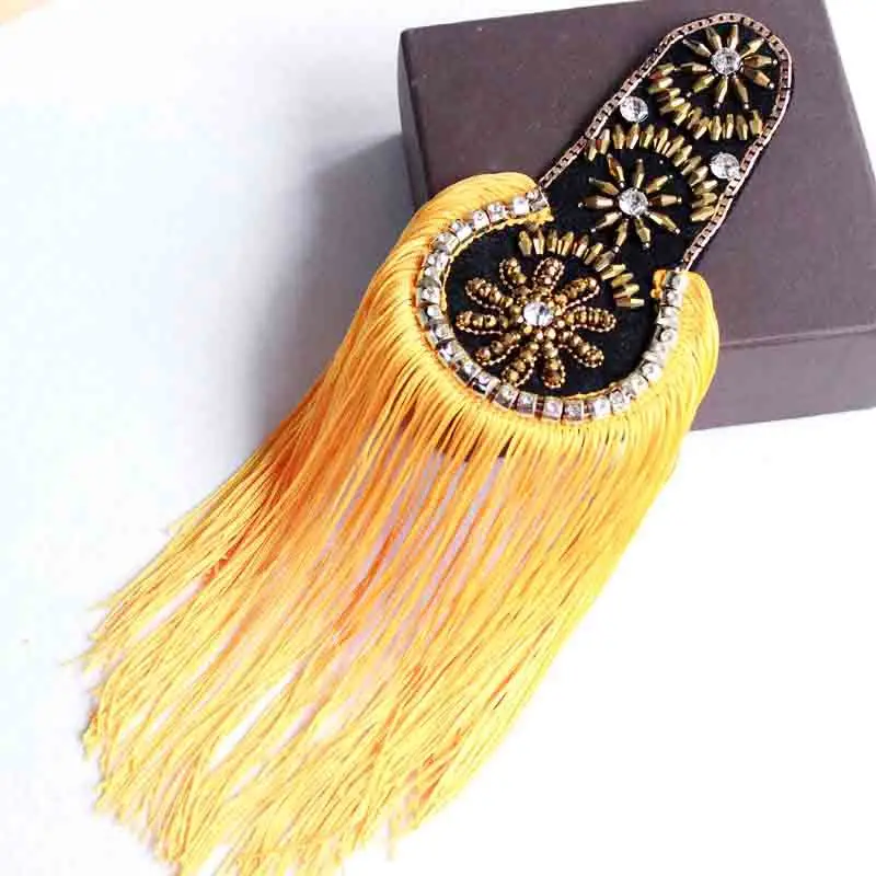 Suit Dress Shoulder Accessories Stage Decoration Clothes Patch Tassel Epaulettes Clothing Accessories