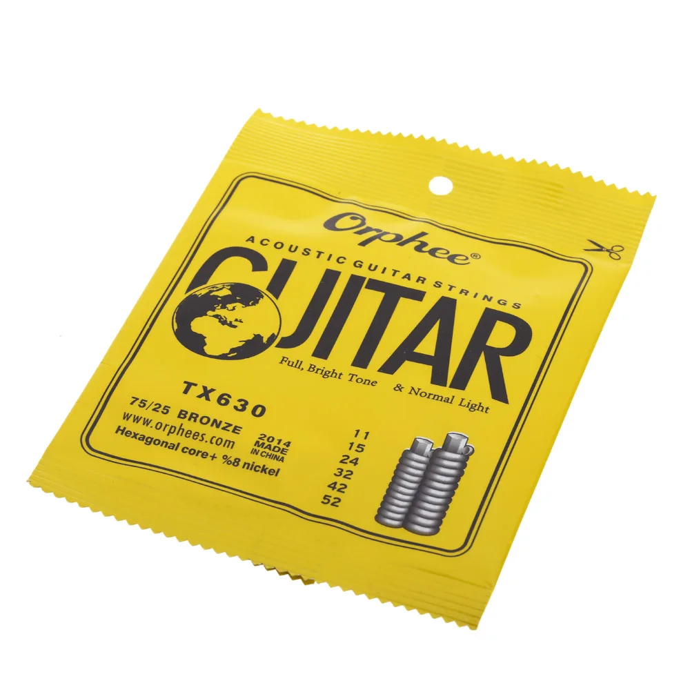 Orphee Acoustic Guitar String TX630(.011-.052)75/25 Phosphor Bronze Electric Guitar accessories guitar string guitar accessories