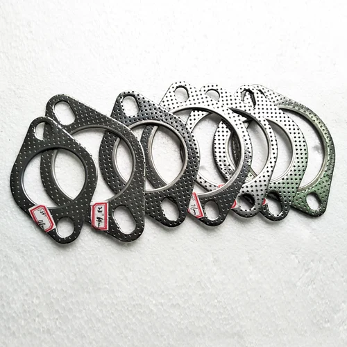 Imagen 2 del producto ZUCZUG 1,5 pulgadas-3,0 pulgadas junta de escape de motor de coche brida de bajante junta de tubo de escape Universal con dos agujeros 5 unids/lote