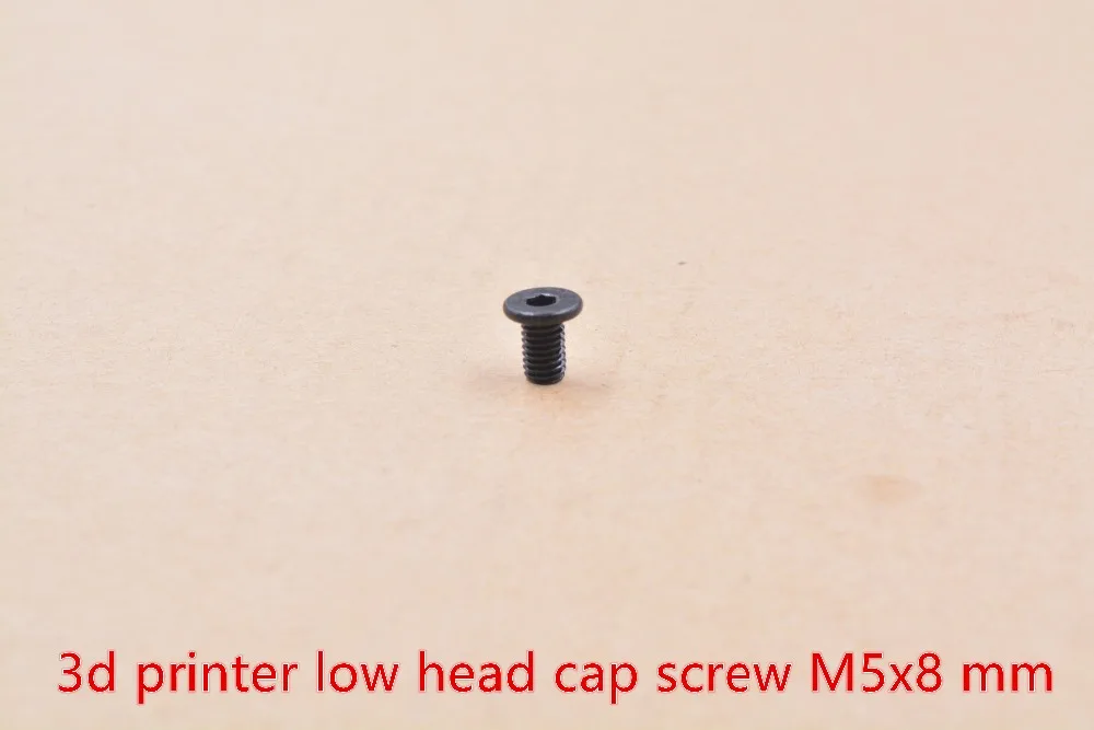 LINK CNC 3d printer screw low head cap M5 6mm 8mm 10mm 15mm 20mm 25mm 30mm 35mm 40mm carbon steel