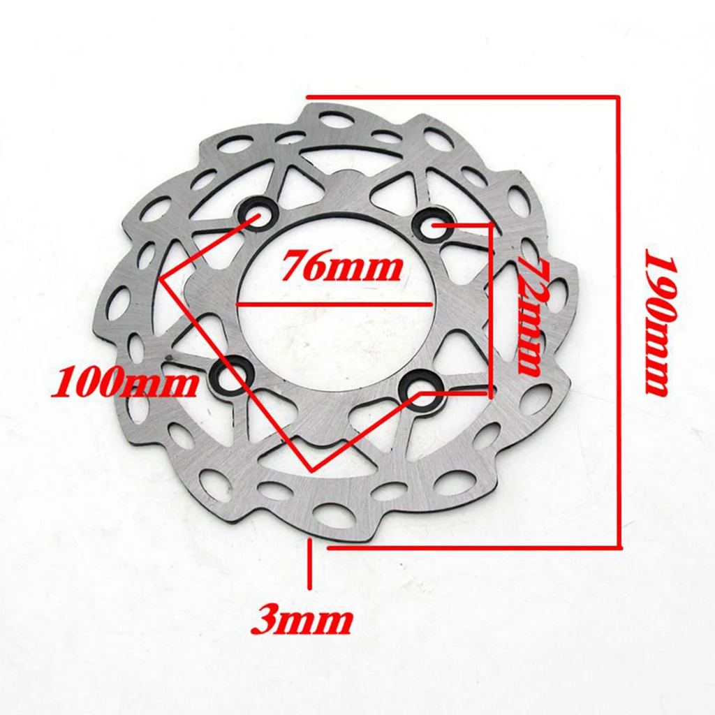 190mm REAR WHEEL BRAKE DISC for 125cc 140cc SDG PIT DIRT BIKE