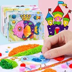 8 Pçs/set DIY Artesanato De Papel Brinquedos Educativos Para Crianças Handmade Artesanato do jardim de Infância Dos Desenhos Animados Engraçado Artes E Presentes do Ofício Dos Miúdos