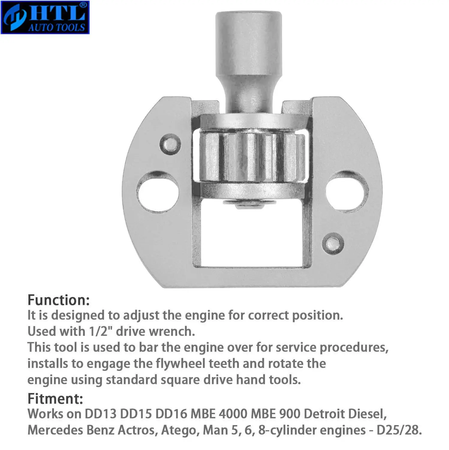 Engine Turning Barring Adjust Tool J-46392 W904589046300 For Detroit Diesel DD13 DD15 DD16 MBE 4000 MBE 900 Engine