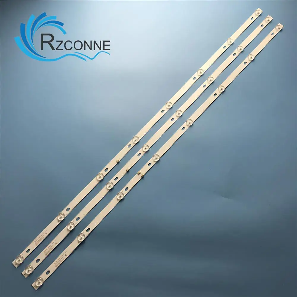 LED Backlight strip 8 lamp for JS-D-JP43DM-A81EC B82EC (80227) E43DM1000 MCPCB 43LEM-1043/FTS2C 43LEX-5058/FT2C