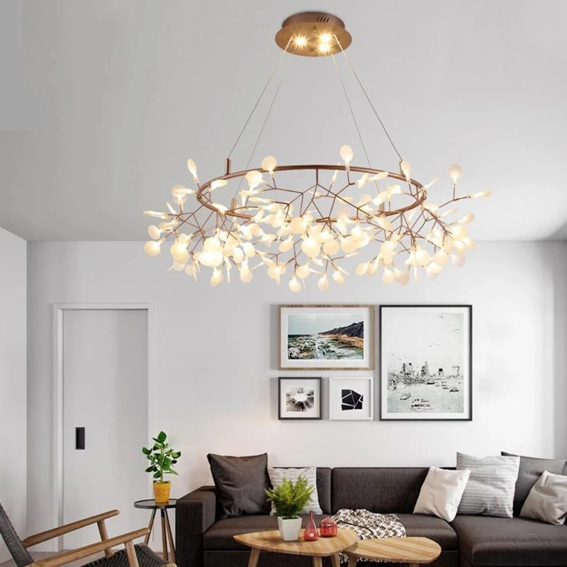 Heracleum chandeliers Modern dandelion chandelier Stylish Tree Branch acrylic light Decorative Restaurant bedroom house lighting