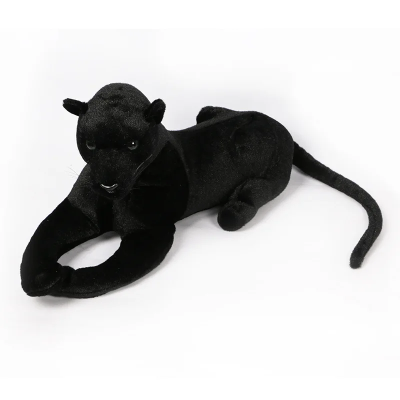 new toy real life toy black panther plush toy large 58cm lovely panther leopard doll,throw pillow birthday gift s1428