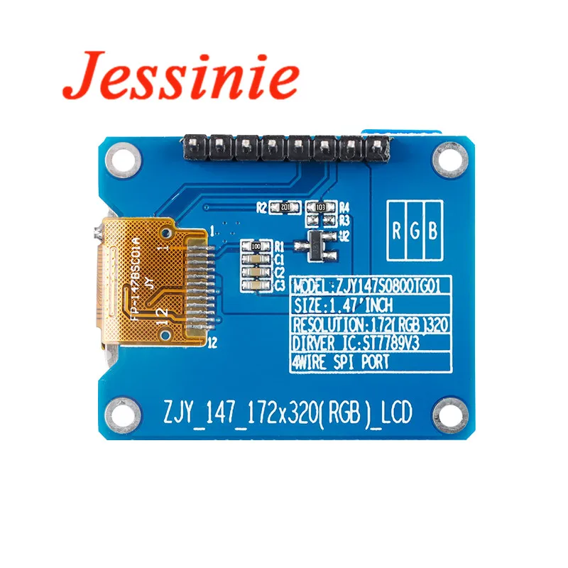 1.47 "1.47 Inch IPS Scherm LCD Module 172*320 SPI Interface ST7789 Driver 172X320 Kleuren LCD