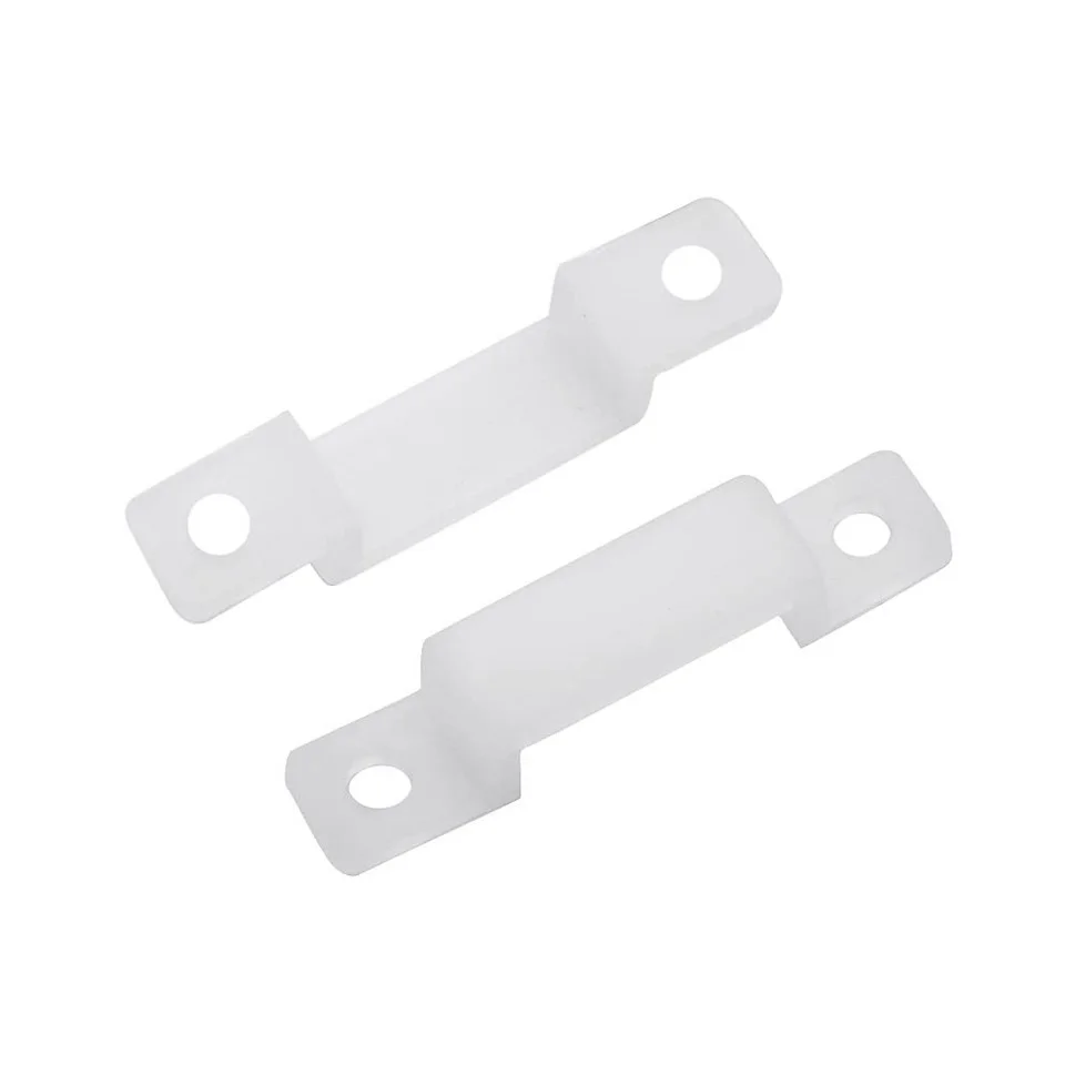 100 adet/grup fiksatör LED şerit ışık tutucu 10mm 12mm 15mm sabitleme monte klip için SMD5050 LED şerit işık kablo kelepçesi