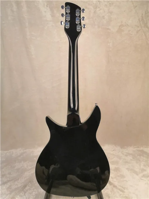 325 electric guitar fingerboard has varnish, black paint alder body