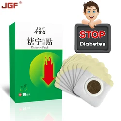 JGF Relieve Diabetic Patch 10 Pieces Hypoglycemic Patch Natural Herbal Patch Stabilizes Blood Sugar Level Diabetes Plaster