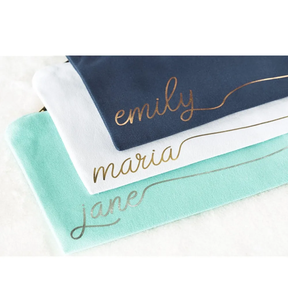 Personalized name Makeup Bag  Bridesmaid Cosmetic Bag  mother of the bride make up pouches cutom Best Friend proposal gift bag