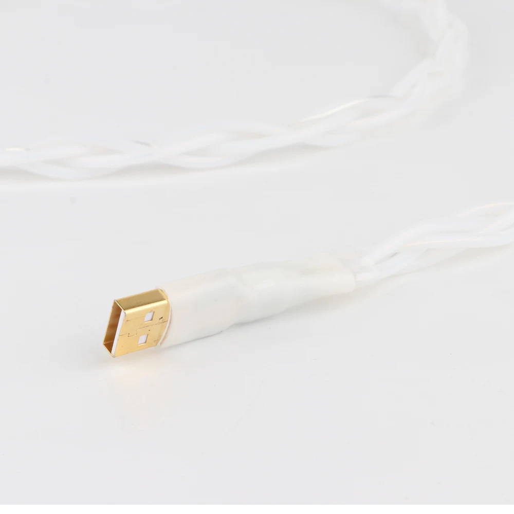 Pure Silver Decoder Hifi Fever USB (A - B)Line DAC Кабель для передачи данных 1M Аудио USB-кабель Hi-Fi Высококачественный кабель типа A до типа B