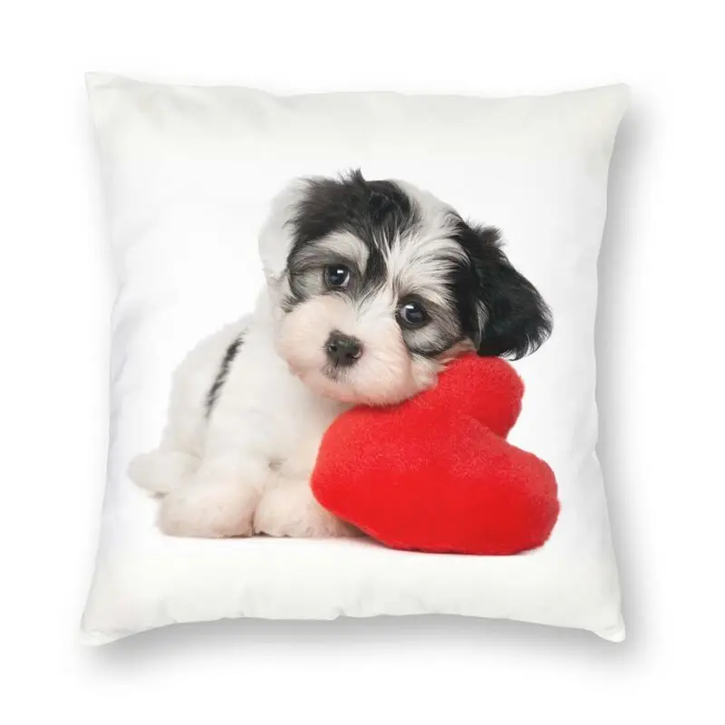 Funny Puppy Cavalier King Charles Spaniel Dog Square Pillowcover Home Decor Animal Cushion Cover Throw Pillow for Living Room