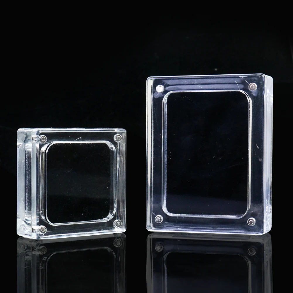 Acryl Transparente Abdeckung Schmuck Box Ring Halskette Anhänger Armband Organizer Fall Prop Display Magnet Lagerung Box Schmutzig-proof – Detail 3