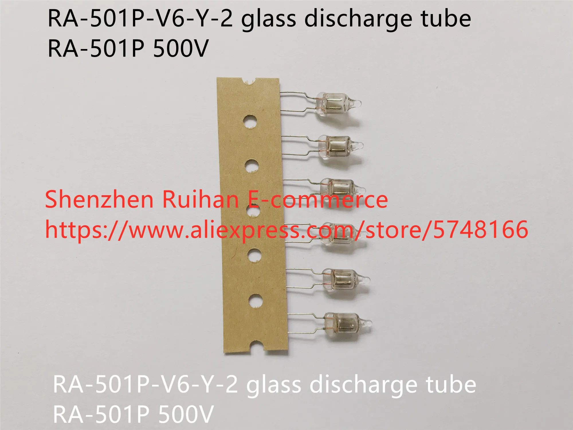 Original new 100% RA-501P-V6-Y-2 glass discharge tube fuse RA-501P 500V