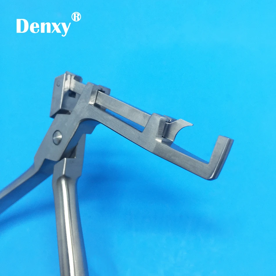 Denxy alicates de ortodoncia Dental de acero inoxidable, removedor de tapa para fórceps de tubo Convertible, alicates de dentista, instrumentos Ortho