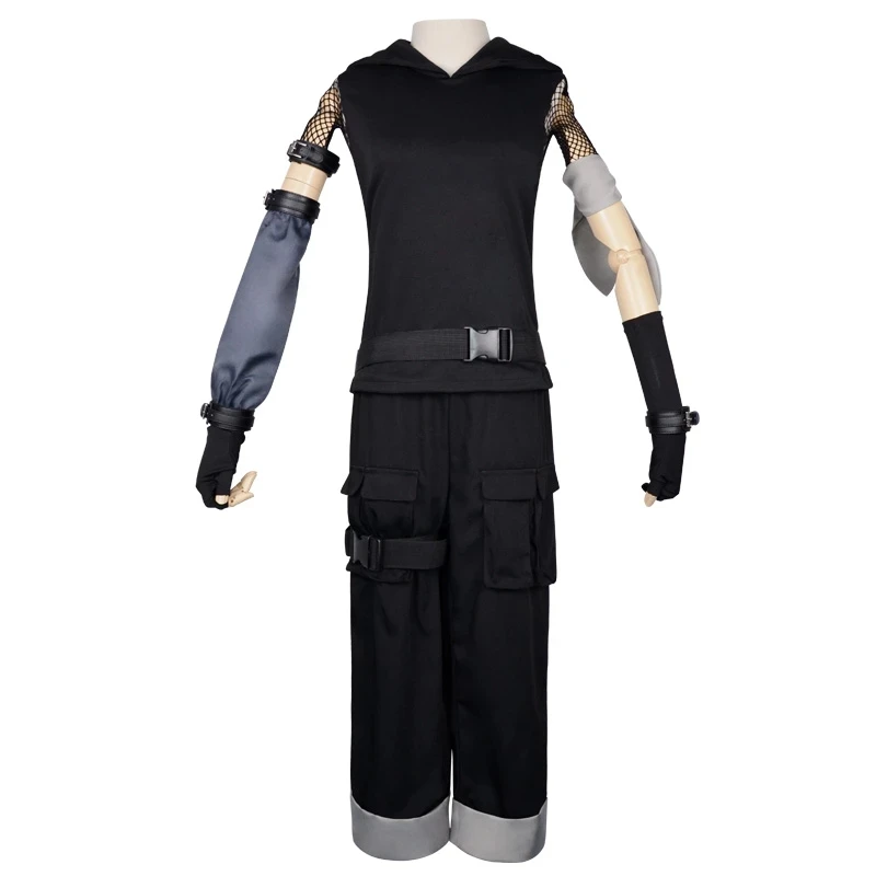 Arknights Game ShiraYuki Cosplay Costume pour hommes et femmes, ensemble de olympiques, pantalon GelTop, gants, taille Pack, chaussures de perruque de jeu de rôle d'Halloween, mode