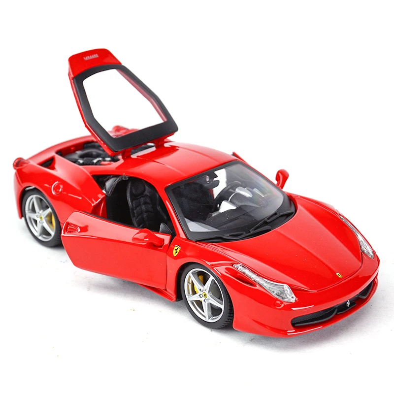 Bburago 1:24 Ferrari 458 Italia Sports Car Static Die Cast Vehicles Collectible Model Car Toys