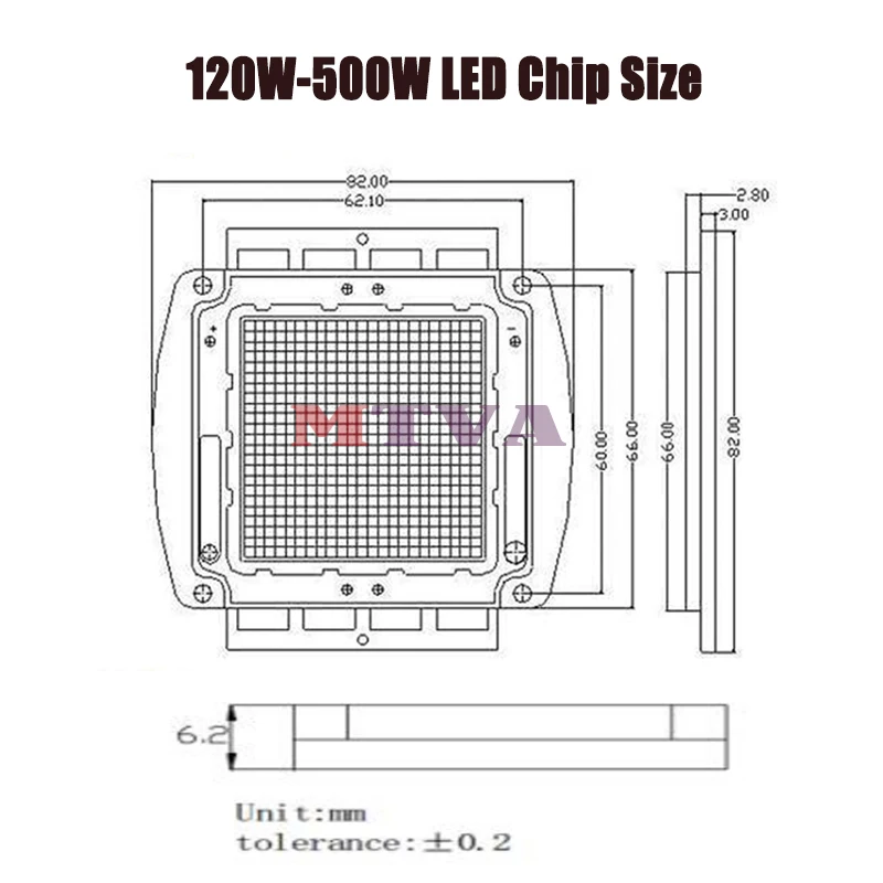 High Power 120W 150W 200W 300W 500W LED COB Bulb Chip Warm Cool Natural White For 500W 400W300W Integration Spotlight Floodlight