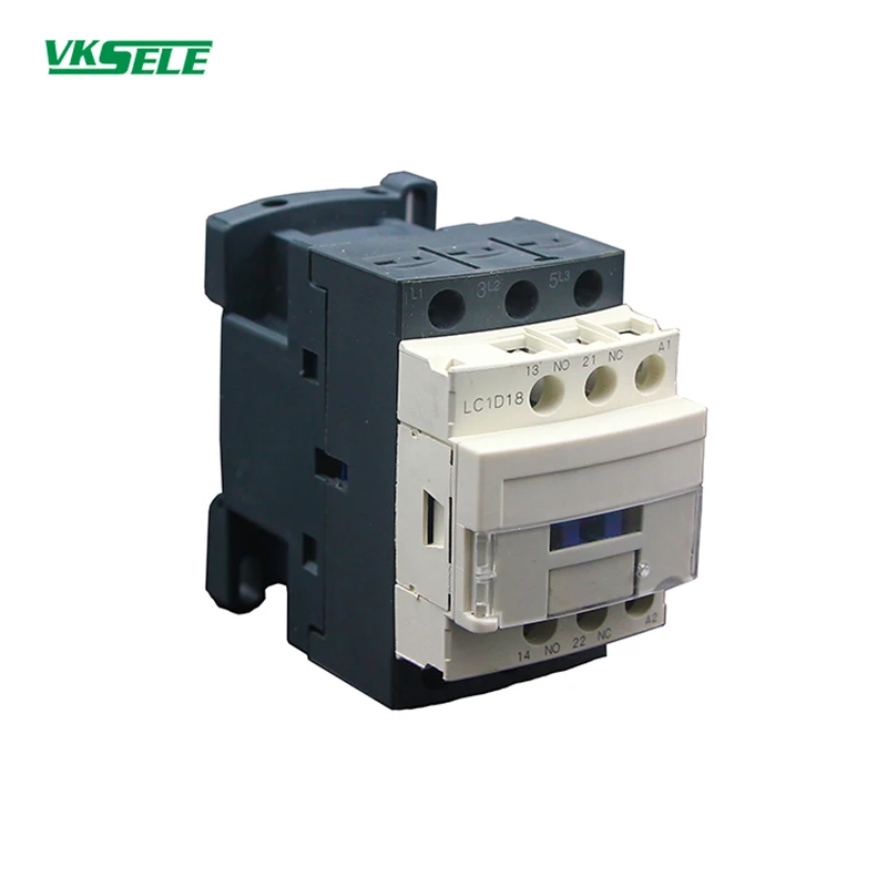 

China supplier LC1D18 CJX2 Series 24V 110V 240V 18A AC contactor magnetic 1 order