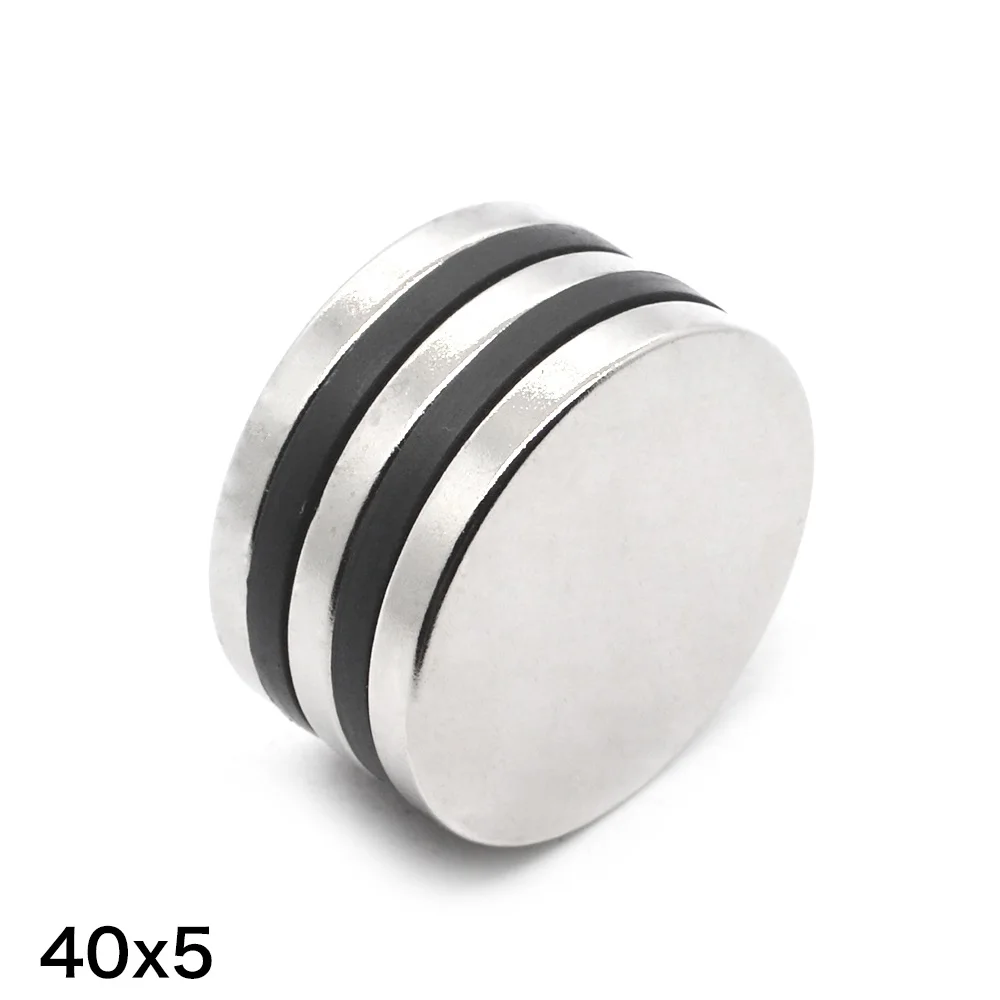 

1/2/5/10PCS 40x5 Big Round Magnets Sheet 40mm X 5mm Disc Strong Neodymium Magnet 40x5mm Permanent Magnet Strong 40*5