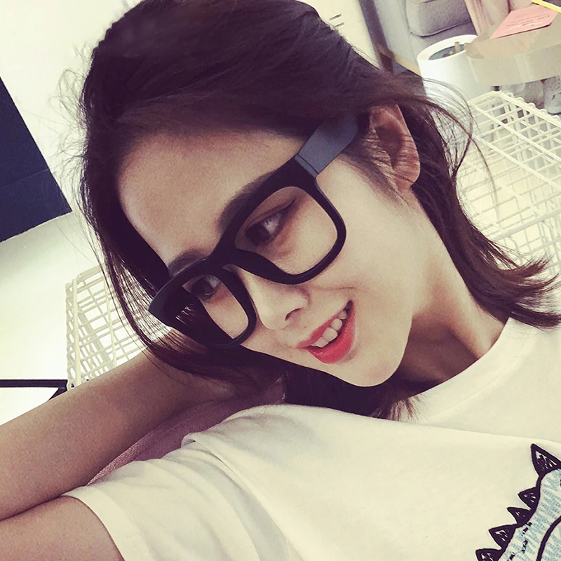 Cubojue Reading Glasses +150 200 250 Men Women Prescription Eyeglasses Frame Male Thick Black Vintage Nerd Spectacles Anti Blue