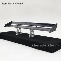 1/10 Scale RC Car Plastic Carbon Fiber Pattern Rear Wing Spolier Drift On Road Touring Model Hobby