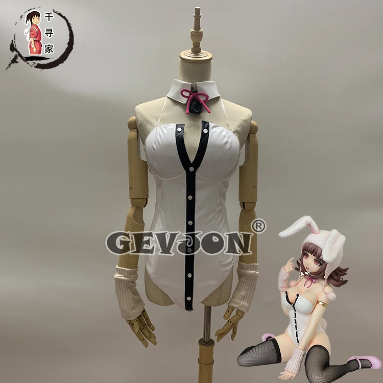 DanganRonpa – Costume Cosplay Chiaki Nanami, Costume Cosplay lapin fille Sexy, combinaison body