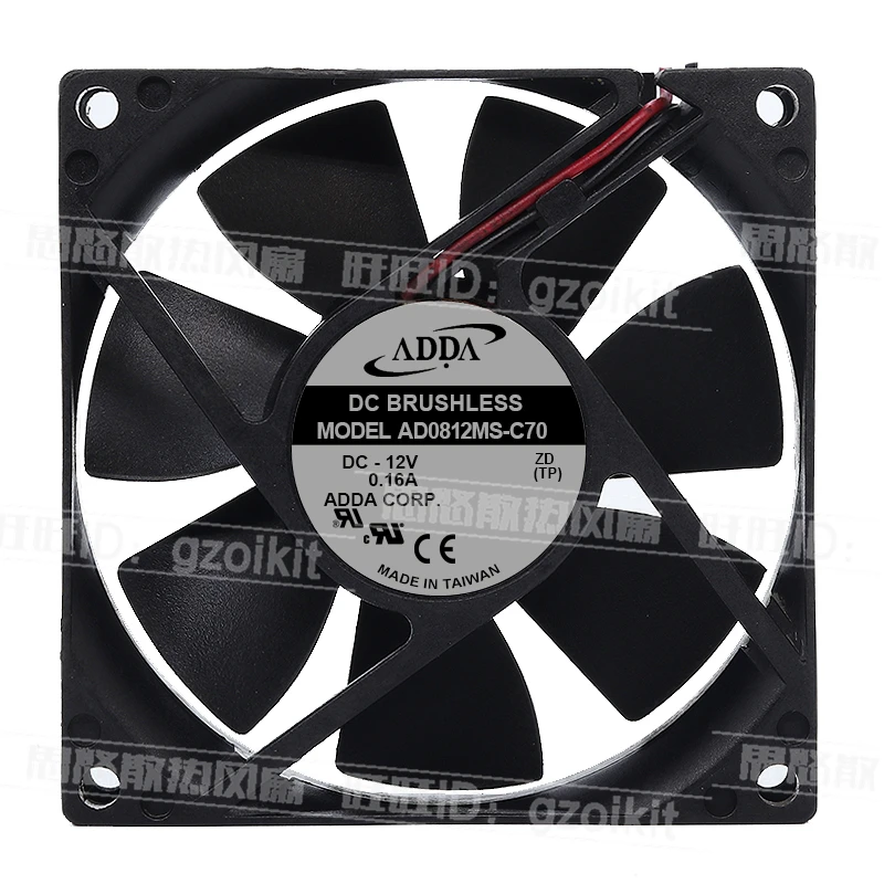 Original 12V 0.16A AD0812MS-C70 8cm 8020 chassis power supply ultra-quiet DC cooling fan