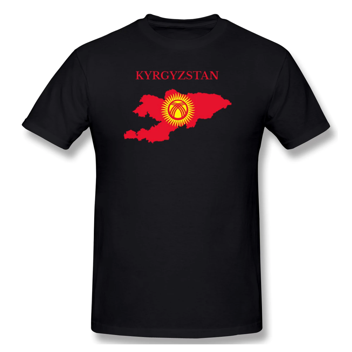 Man Kyrgyzstan Flag Map  Europe, Usa, National, White home Graphic Funny Tshirt