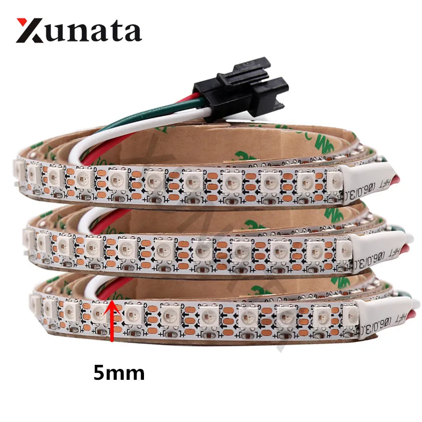 

DC5V SK6812 RGB LED Strip 60Leds/m 5mm PCB 5050 Addressable Led Pixel Strip Like WS2812B Led Strip Light 1m/2m