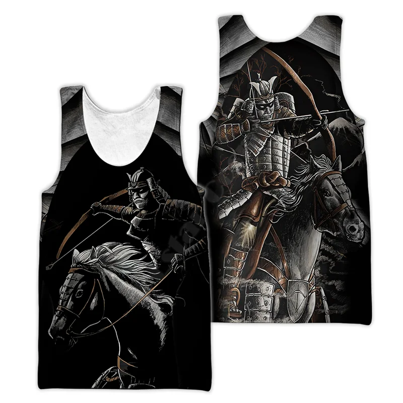 PLstar Cosmos Buddhism and Oni Mask 3D Printed Unisex Summer Vest/Tank Top Men For Women