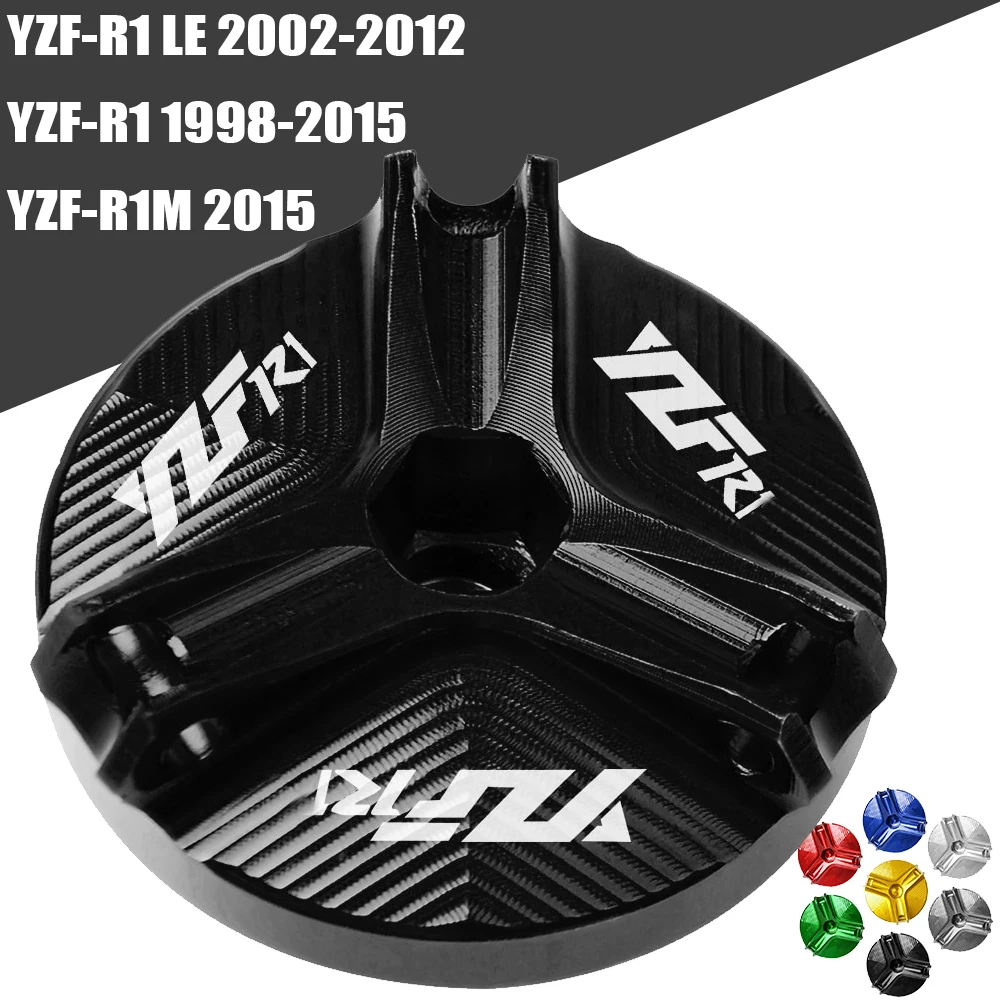 

YZF R1 Engine Oil Cap Bolt Screw filler cover For Yamaha YZF-R1M YZFR1 2002 2003 2004 2005 2006 2007 2008 2009 2010 2011 2012