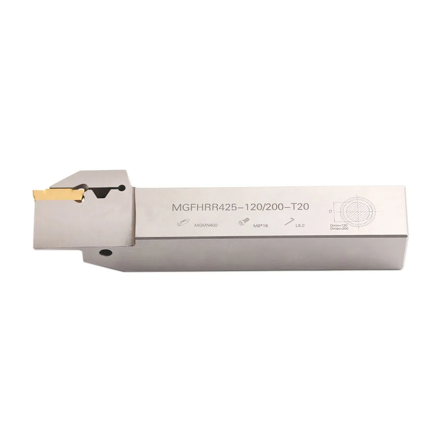 Arco reverso final rosto grooving titular mgfhrr320 325-65/120-t16 mgfhrr425 525 mola de aço entalho mandril torno cnc ferramentas de corte