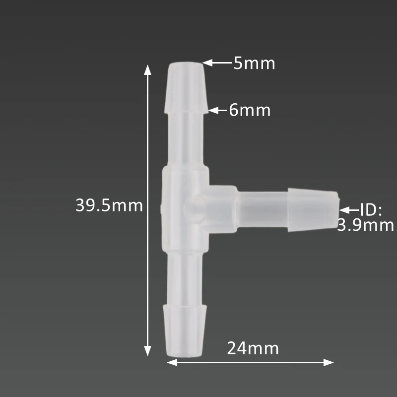 5 ~ 200 sztuk 1.6 ~ 20mm biały PE złącze Tee zbiornik akwarium Adapter Air Pump złączka do rur nawadnianie ogrodu wąż akcesoria