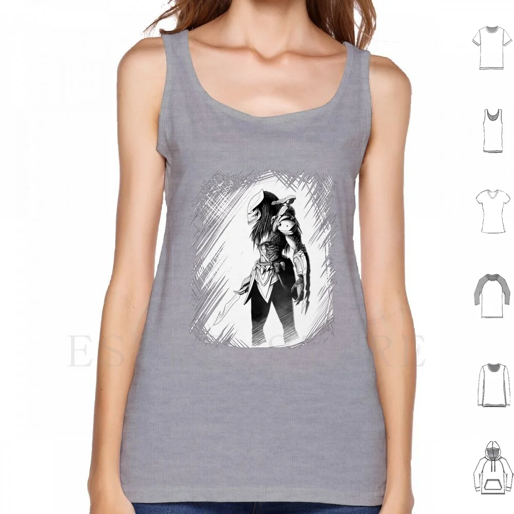 Ink Tank Tops Vest Cotton Hunter Comics Comicbook Digitalart Sketch Inkwork Ink Photoshop Traditional Prey Styles Headhunter