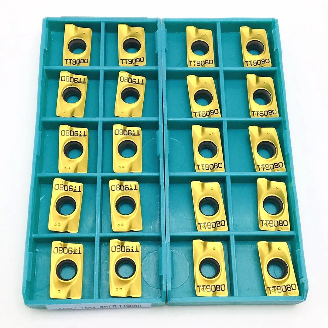 

10pcs APMT1604PDER TT9080 for indexable milling cutter carbide insert CNC insert turning tool APKT 1604