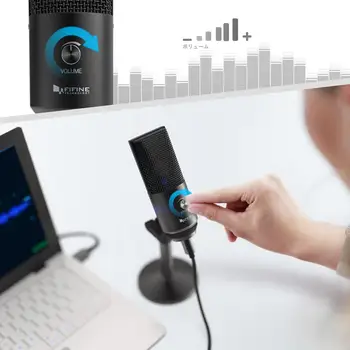 FIFINE USB Microphone for Mac/PC Windows, Multi-Purpose Vocal Microphone, Optimized for Recording, Voice Overs, for Video Skype-K670B