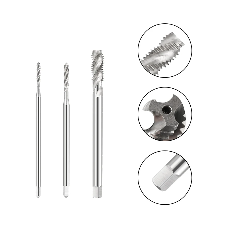 XCAN Thread Tap M2-M16 Male Metric Tap Length 100-130mm Spiral Flute Screw Tap Drill Bit HSS Threading Tool Machine Plug Tap