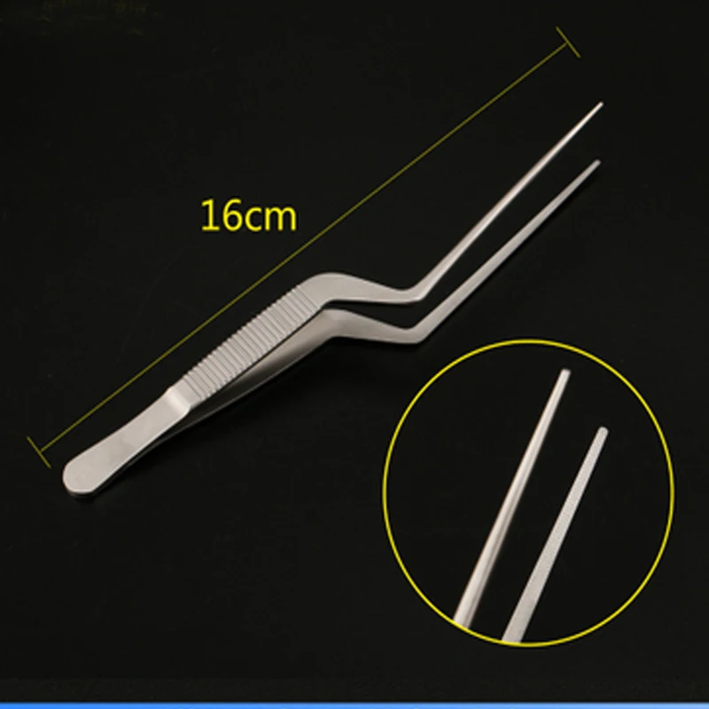 

Medical stainless steel tweezers Dressing tweezers with round head teeth Padded ball gauze tweezers 12.5-30cm grab-like tweezers