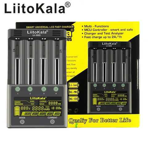 LiitoKala зарядное устройство для аккумуляторов 18650 — пример использования