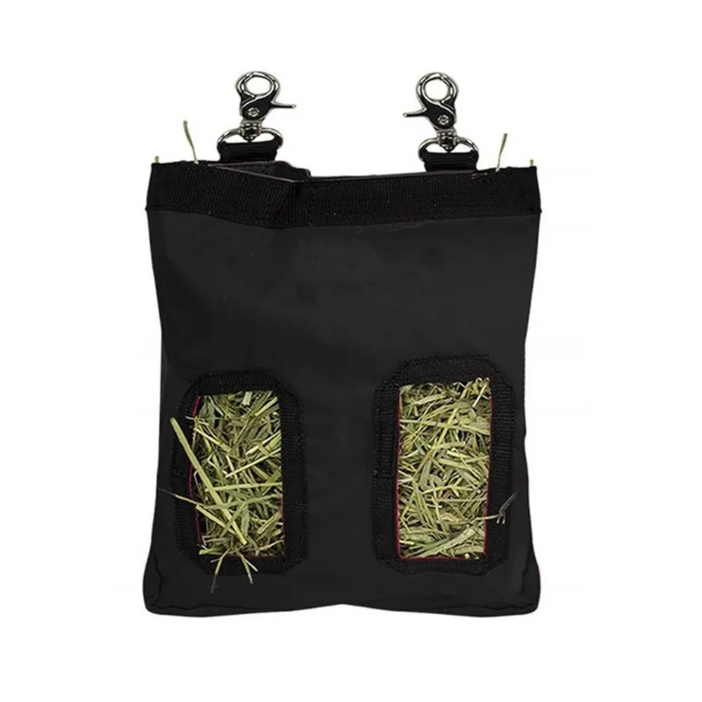 2sizes Hay Bag Hanging Pouch Feeder Holder Feeding Dispenser Container For Rabbit Guinea Pig Small Animals Pet Machine Washable