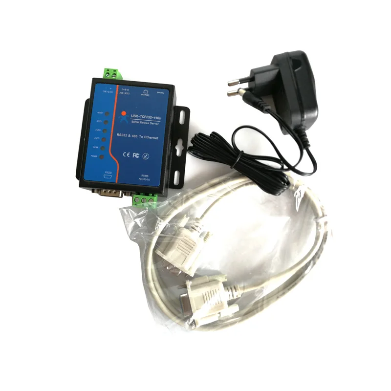 Adaptador Ethernet de serie Usr-Tcp232-410S RS232/RS485, dispositivo IP, servidor, convertidor Ethernet, compatible con DHCP/DNS